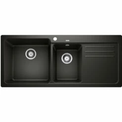 Blanco Naya 8S UX Kjøkkenvask 116x50 Cm, Sort