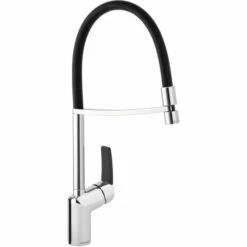 Damixa Slate Pro Kjøkkenarmatur, Krom/sort