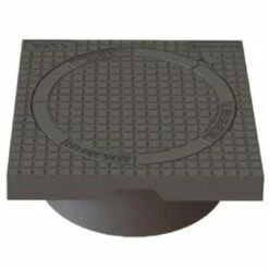 Duco Fast Karm M/deksel Med Lås Til 425 Mm Oppføringsrør, 12,5 Tonn - Gråjern