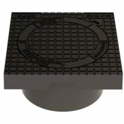 Duco Fast Karm M/deksel Med Lås Til 315 Mm Oppføringsrør, 12,5 Tonn - Gråjern