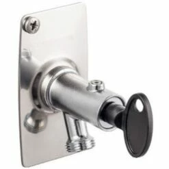 FM Mattsson Utendørskran 400 Mm Med Nøkkel - Krom