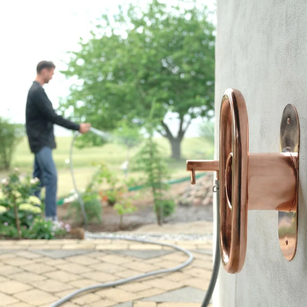 Frostline Wall Utendørskran, 300-550 Mm, Rustfritt Stål M/kopperbelegg - Bilde 3