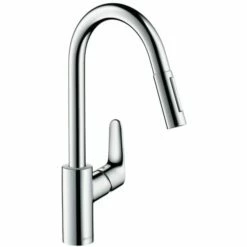 Hansgrohe Focus 240 Kjøkkenarmatur, Uttrekkbar Tut, Krom
