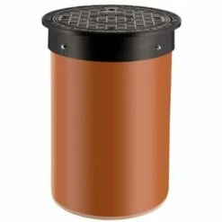 Karm M/skørt & Deksel Til 315 Mm Oppføringsrør, 1,5 Tonn, Rund - Plast