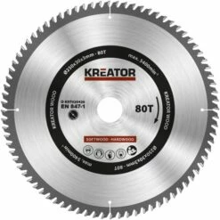 Kreator Sagblad For Sirkelsag 80 Tenner - Ø250 Mm