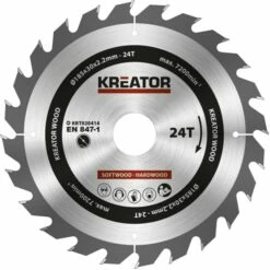 Kreator Sagblad For Sirkelsag 24 Tenner - Ø185 Mm