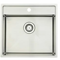 Lavabo Kubus 520 Soft Kjøkkenvask 53x50 Cm, Rustfritt Stål