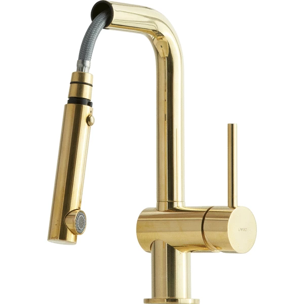 Lavabo Kubus Kjøkkenarmatur, Uttrekkbar Tut, Messing - Bilde 2