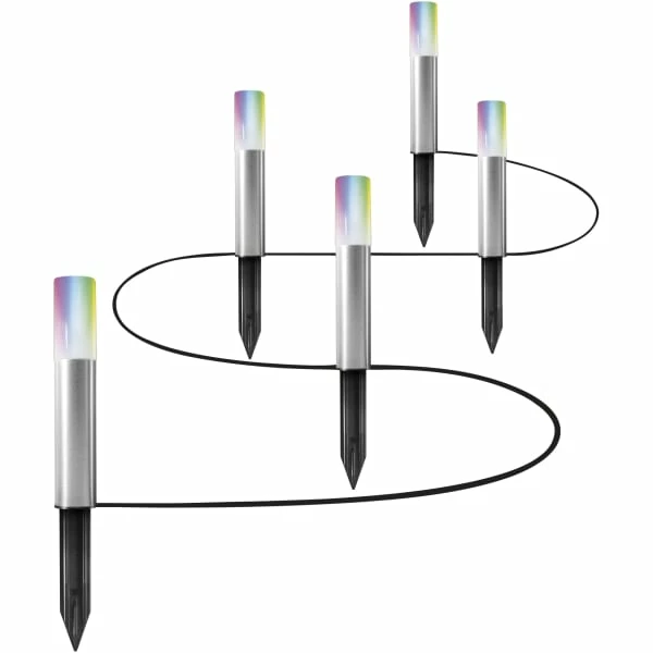 Ledvance Smart+ Garden 5 Pole Mini LED Hagelampe Med 5 Lamper, 3,8W, RGBW, WiFi
