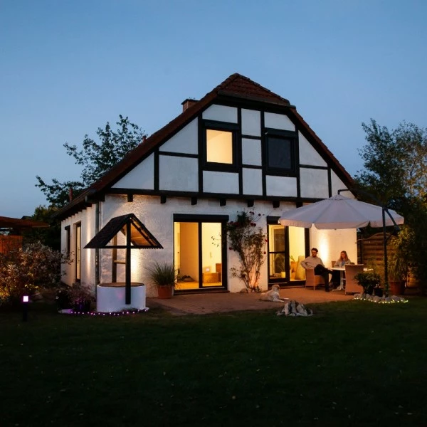 Ledvance Smart+ Outdoor Cube LED Hagelampe, 10W, RGBW, WiFi, 80 Cm, Grå - Bilde 4