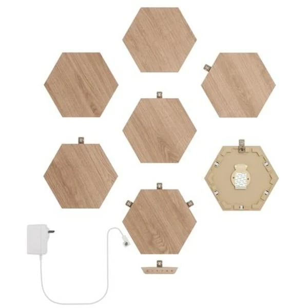 Nanoleaf Elements Wood, Startpakke Med 7 Paneler - Bilde 2