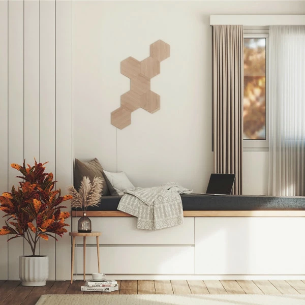 Nanoleaf Elements Wood, Startpakke Med 7 Paneler - Bilde 3