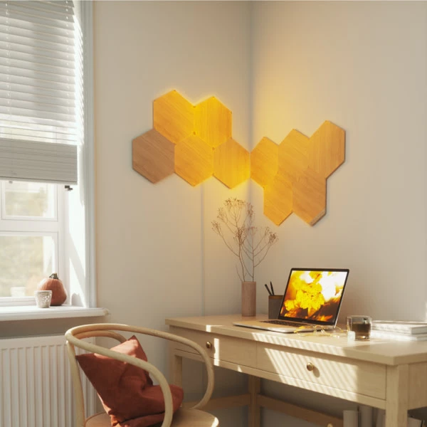 Nanoleaf Elements Wood, Startpakke Med 7 Paneler - Bilde 5