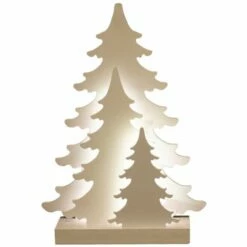 Nordic Winter Julesilhuet Med Tremotiv & Lys