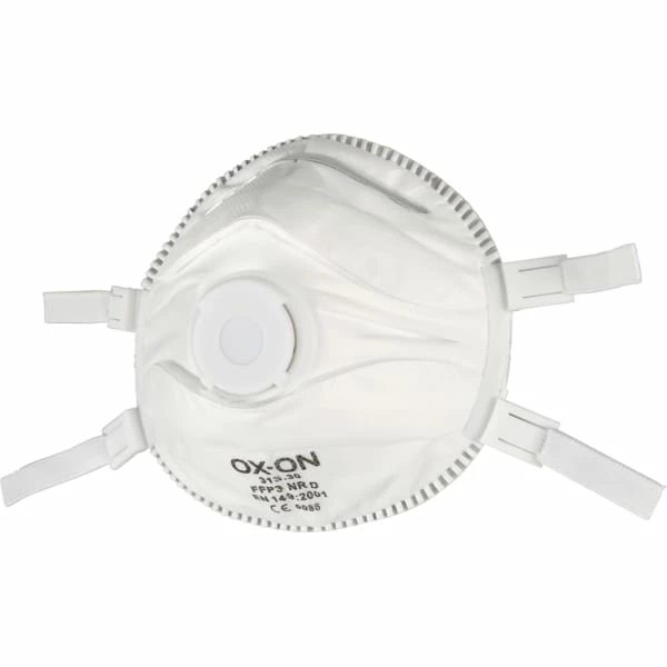 Ox-On Støvmasker FFP3NR D Med Ventil, Hard Filt, 5 Stk