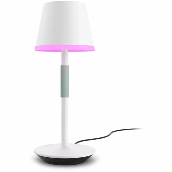 Philips Hue Go Oppladbar Bordlampe, Hvit
