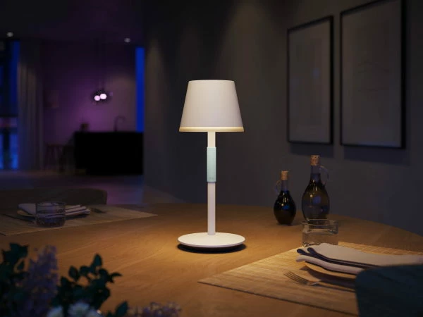 Philips Hue Go Oppladbar Bordlampe, Hvit - Bilde 4