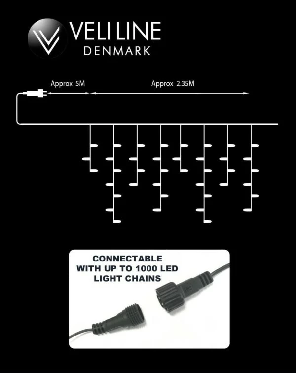 Veli Line Istap Lyslenke , Hvit Lys - Bilde 2