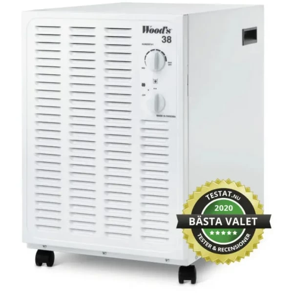 Woods SW38FW Avfukter 11 Liter/døgn 140 M², Hvit - Bilde 2